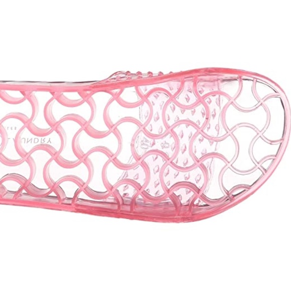NEW Chinese Laundry Pink Clear Pool Jelly Slide Sandal - Picture 7 of 14